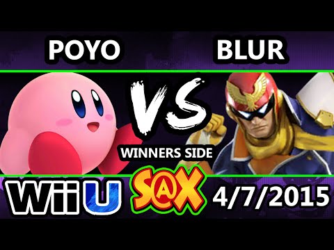 S@X - Poyo (Kirby, Luigi) Vs. Blur (Captain Falcon) SSB4 Tournament - Smash Wii U - Smash 4