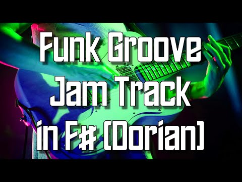 Funk Groove Jam Track in F# (Dorian) 🎸 Guitar Backing Track