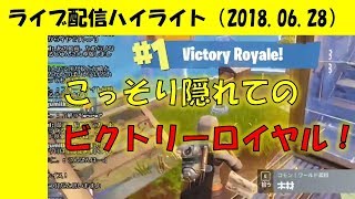 【Fortnite】こそこそ隠れてビクトリーロイヤル【配信ハイライト】