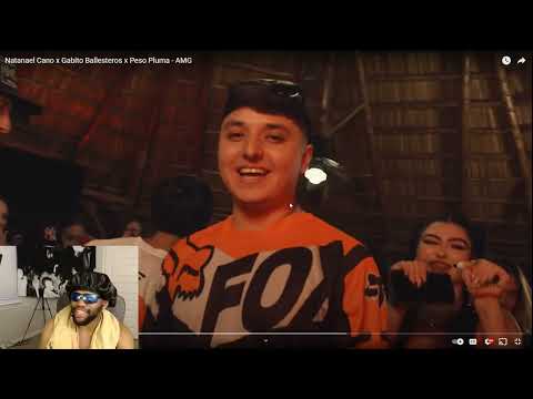 AMERICAN reacts to Corridos - Natanael Cano x Gabito Ballesteros x Peso Pluma - AMG