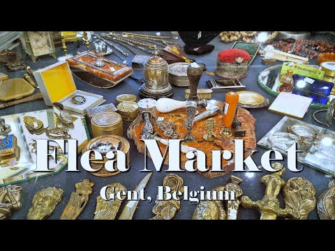 Indoor Flea Market, Gent, Belgium - Dipro Events 2025, Walking Tour - No Commentary
