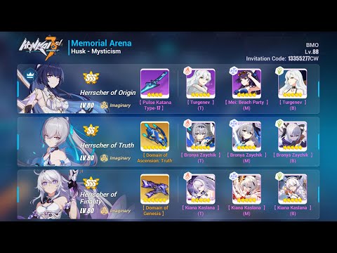 [HI3 SEA] Exalted MA - Husk Mysticism (SSS) 47872 - HoO(SSS), Hofi(SSS), HTR(SS0)