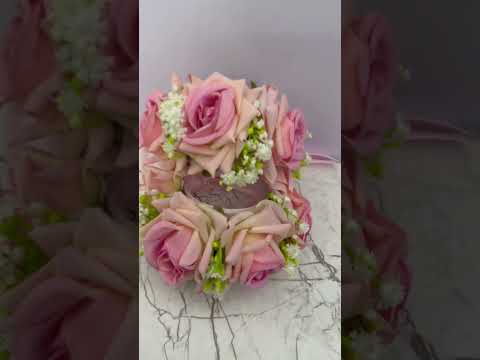 Pink Artificial Flower Gajray | Beautiful Rose Flower Gajra video thumbnail
