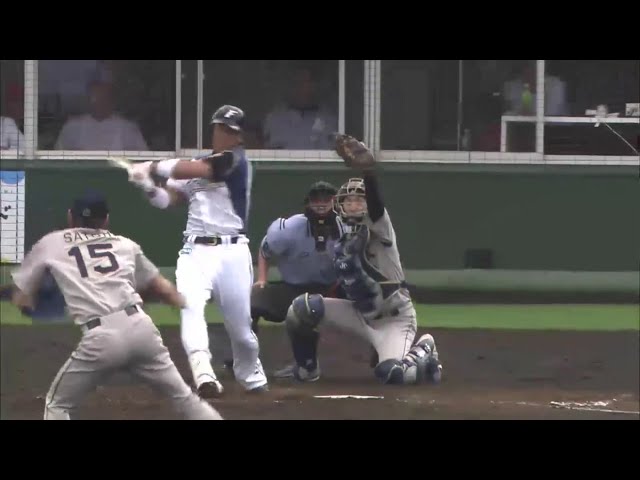 【8回裏】2死満塁&3ボール!! バファローズ・佐藤達 絶体絶命の場面から代打・稲葉に気迫の3球!! 2014/8/5 F-Bs