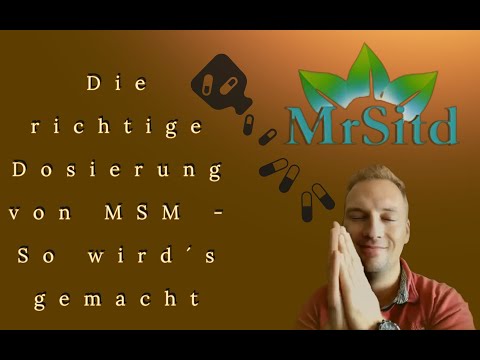 Richtige !!! Dosierung von MSM eigener Schwefel