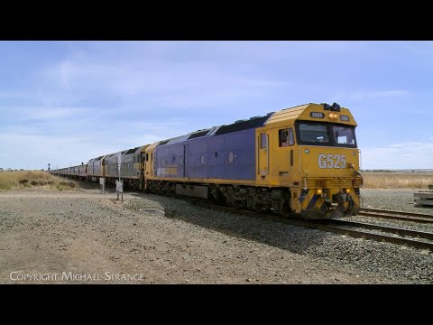 7732V Pacific National Grain Train G525 G520 G527 (21/2/2023) - PoathTV Australian Railways