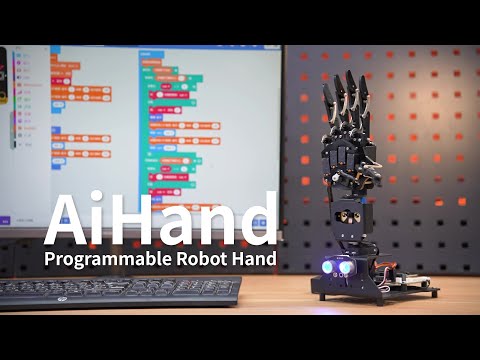 Open-Source Robotic Hand AiHand Powered by micro:bit V2 Programming Educational Robot