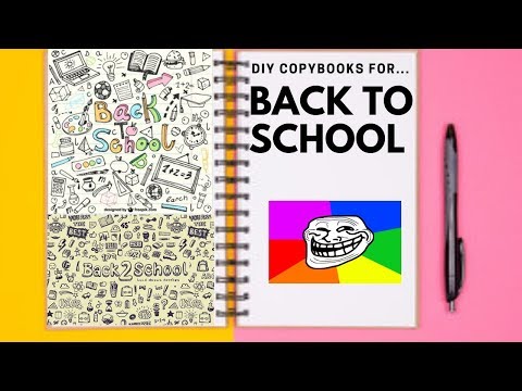 DIY weird copybooks (back to school edition)📚📖 Video