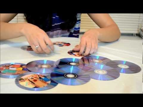 How To Make a Photo Frame Out of Waste CDs Video