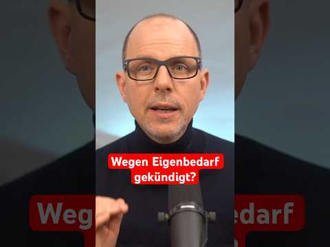 Wann kann dir der wegen Eigenbedarf die Wohnung gekündigt werden? 🤔 | WBS.LEGAL #shorts