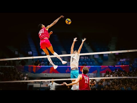 TOP 20 Most Powerful Volleyball Spikes | Men's VNL 2025