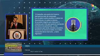Noticia sobre la declaración de Maduro frente al audio filtrado