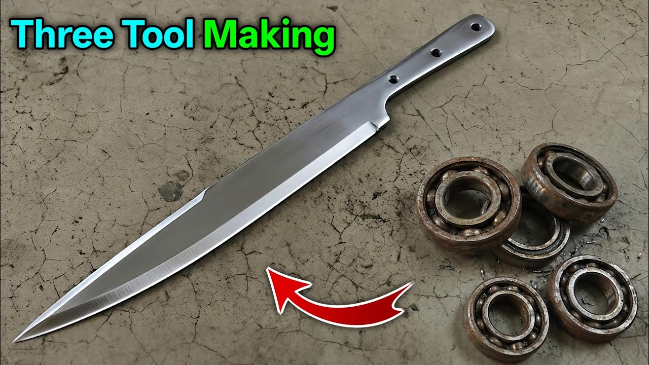Top Three Tool Making 🔥| Chaku kaise banaye | Knife Making | Handmade knife | Making A Chisel 