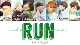 BTS(방탄소년단) - Run Ballad Mix (Colour Coded Lyrics Han/Rom/Eng)