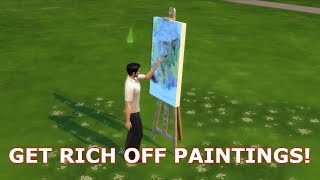 Sims 4 Tutorial: Getting Rich Quick Off Paintings