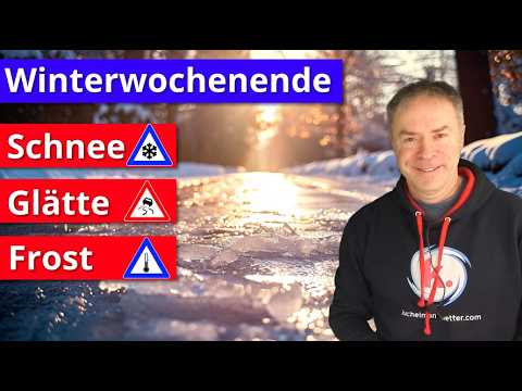 Winterliches Wochenende mit Schnee, Glätte und Frost - Ab Sonntagabend von Westen neue Schneefälle