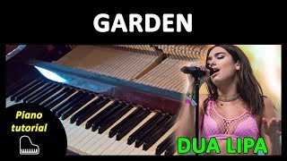 Piano tutorial Garden Dua Lipa - Cómo tocar