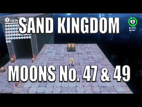 Super Mario Odyssey - Sand Kingdom Power Moons 47 & 49 Locations
