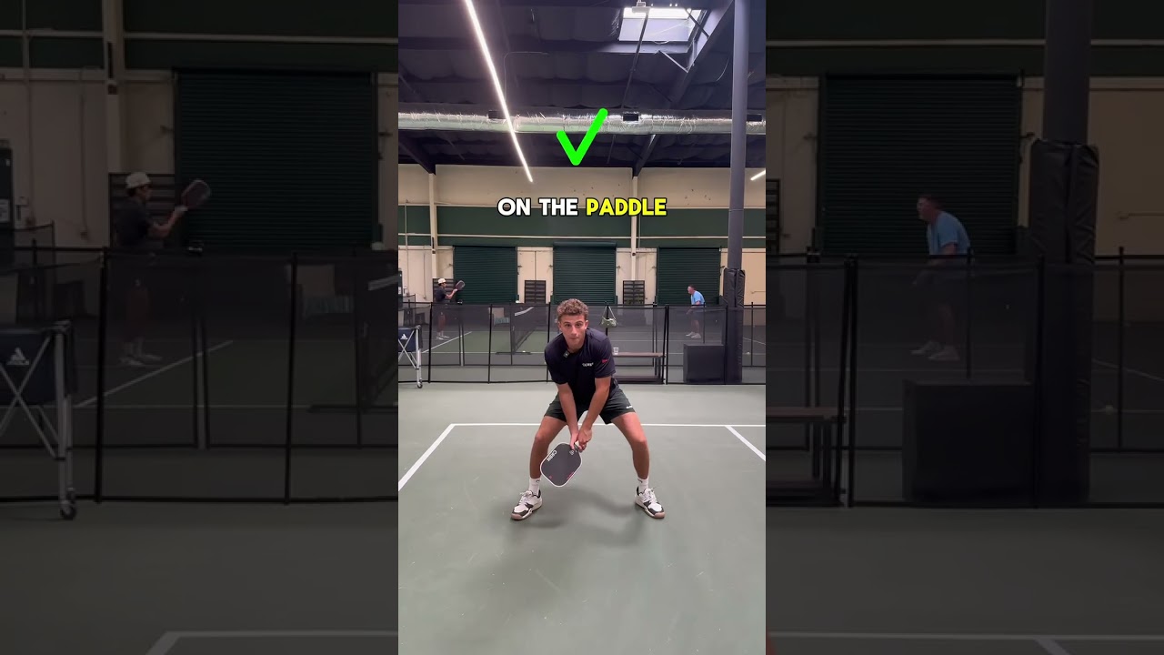 How to Return a Powerful Overhead in Pickleball With Two Hands
