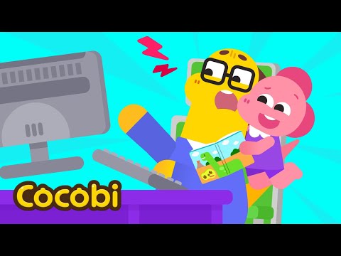 Daddy Working From Home | Nursery Rhymes & Kids Songs | Cocobi