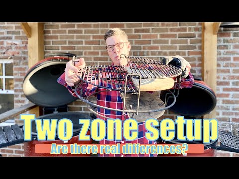 Two zone cooking on the Kamado Joe using the divide & conquer rack - is it really two heat zones?