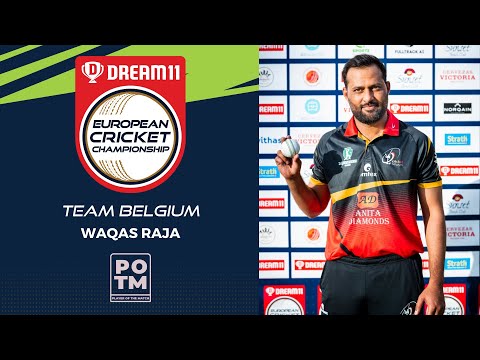 WICKET TAKER! Waqas Raja racks up three for ten at Dream11 European Cricket Championship