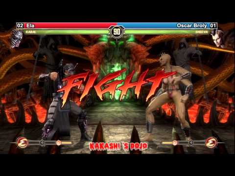 MK9 - Ela (Kabal, Sektor) vs Oscar Broly (Jade, Sheeva, Rain)