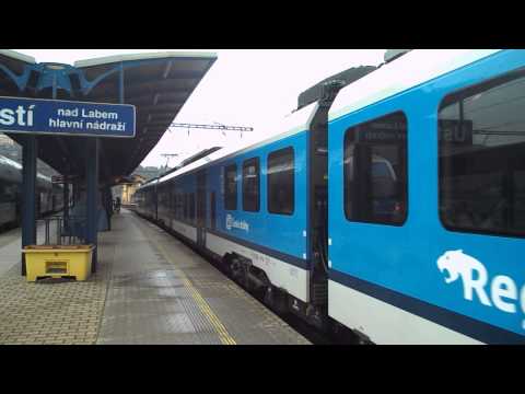 Odjezd vlaku Os 6819 (ČD 440.002) - Ústí nad Labem hl.n., 11. 4. 2013