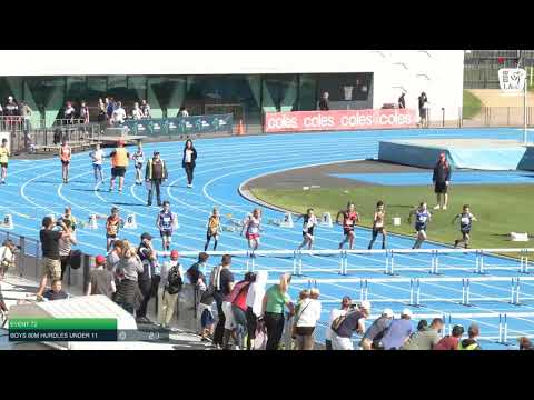 Boys Under 11 80m Hurdles H7 - 2020 State Combined Events Championships // LAVicTV
