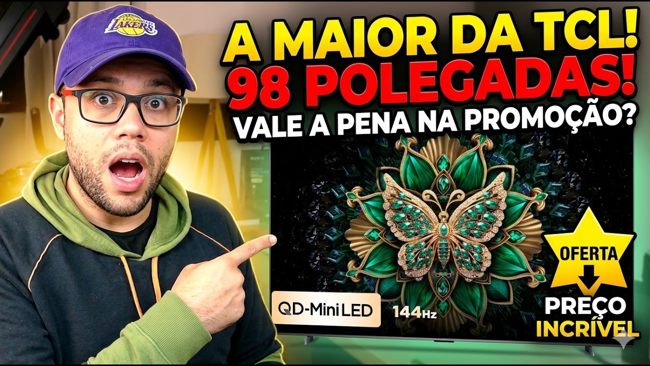 Miniatura da avaliação em vídeo de Smart TV TCL 98C8K 98 Polegadas