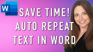 How to Auto Populate Repeating Text in Word - Simplify Letters & Contracts!