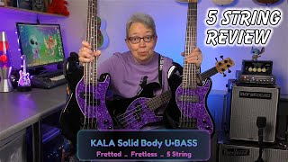 Video thumbnail for Kala Solid Body U- Bass 5 String Bass Review by Ukulele Wales
