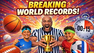 We Attempted to Break 10 World Records: We Broke Some!! thumbnail