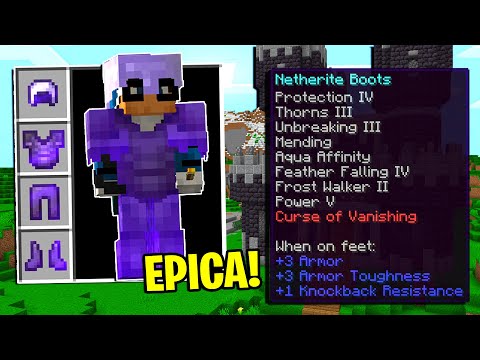 LA MIA ARMATURA FINALE DI NETHERITE - MINECRAFT ITA