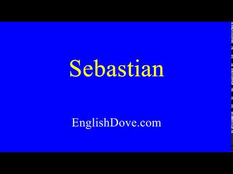 How to pronounce Sebastian in American English.