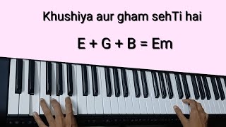 Download lagu Khushiya Aur Gham Sehti Hai Tutorial(Chords Melody) | Mann | Keyboard  mp3