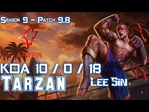 GRF Tarzan LEE SIN vs SEJUANI Jungle - Patch 9.8 KR Ranked