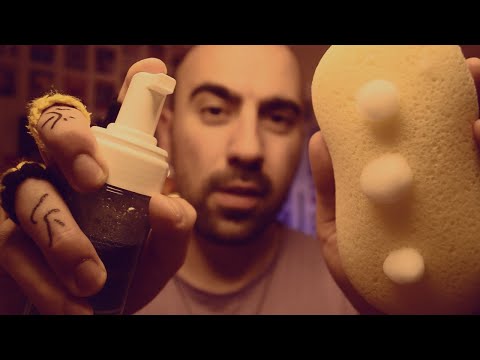 ASMR Face Massage To Release Stress, Tension, Anxiety [Layered Sounds, SPA, Facial Cleansing]