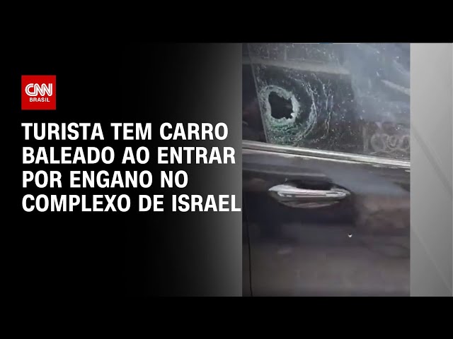 Turista tem carro baleado ao entrar por engano no Complexo de Israel | CNN PRIME TIME
