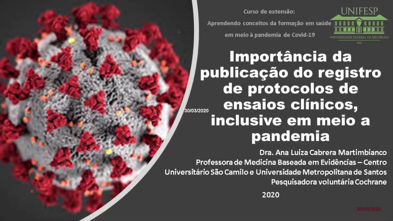 REGISTRO DE PROTOCOLOS DE ENSAIOS CLÍNICOS