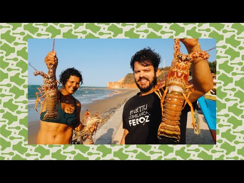 🦞Lagosta GIGANTE em um paraíso no Ceará | CATCH AND COOK
