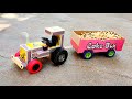 How To Make Matchbox Tractor With Trolley At Home Diy Matchbox Tractor