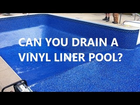 Draining a Vinyl Liner Pool