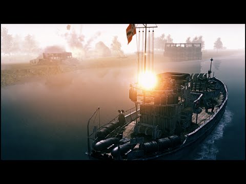 EXPLOSIVE COASTAL RAID - Men of War Battleship Mod Gameplay