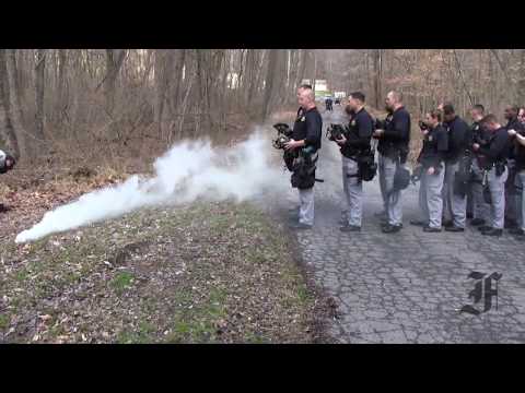 Frederick Police Academy: Tear Gas Training