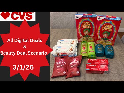 CVS All Digital Weekly Deals 3/1/26 Beauty Deal #cvsdeals