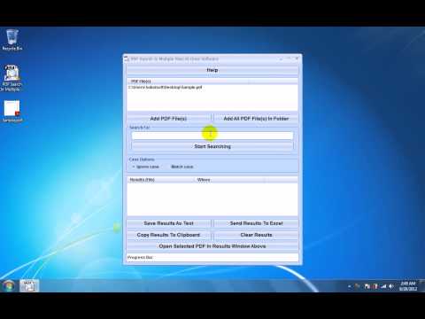 PDF Search In Multiple Files At Once Software