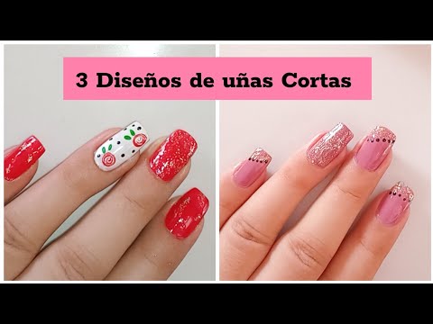 DISEÑO DE UÑAS CORTAS ELEGENTS 😍 EASY SUMMER NAILS ❤️