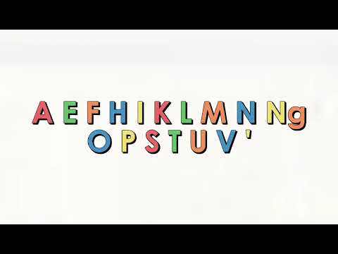 Tongan alphabet song