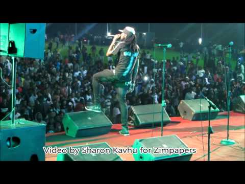DJ Smiley entertains crowd at 'Chris Martin show' Glamis Arena Zimbabwe